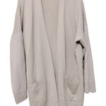 Vince  Cashmere Cardigan Sweater Knit Beige Open Front Sz Large Luxury Minimalist Photo 0