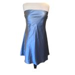 Wild Fable  Blue Strapless Satin Tube Dress Size XL Photo 2