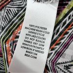 kim rogers  Chevron Sheer Blouse Y2k Western Southwestern Cowgirl Rodeo Boho XL Photo 5