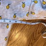 Naketano  Sz Med‎ Sweatshirt Lemon Pattern Pullover Stretch Cream Scoop Neck Gray Photo 13