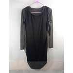 Forever 21  Dress Ruched Womens Large Long Sleeve Color Dark Gray Size Medium Photo 1