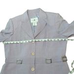 Vertigo Paris  (Made In France) Lilac Wool‎ Blend Silver Belted Blazer Size 14 Photo 7