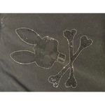 Psycho Bunny Black Women's Sweatshirt with Rhinestone Bunny Skull Design Size Medium Photo 1