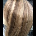 Human hair Bangs Wig 2216 Blonde Mix 2020 Size 24 Photo 1