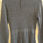 Calvin Klein Women's Charcoal Gray Cable Knit Sweater Dress Long Sleeve Zipper M Photo 12
