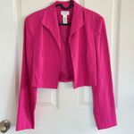 Liz Claiborne Cropped Vibrant Pink Blazer Size up to 10 Photo 0