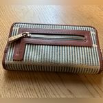 Spartina 449  Daufuskie Island Genuine Leather Natural Linen Wallet Gold Accents Photo 10