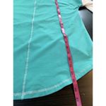 Neon Buddha Shirt‎ Womens Small Turquoise Gray White Color Block Active Top Yoga Photo 11