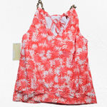 Michael Michael Kors Coral Orange Pink Tropical Tankini Halter Swim Top Size XS Photo 10