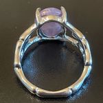 Elegant purple amethyst S925 silver ring size 7.5 Photo 3