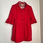 Forever 21  Red Buttoned Fitted Jacket Medium Photo 0