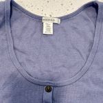 Bozzolo  Purple Buttoned Cropped Tank Top - Size: Medium Photo 1