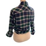 Ci Sono Blue and Green Plaid Button-Down Long Sleeve Shirt Size S Photo 2
