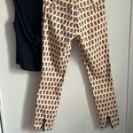 Tory Burch Women’s Abstract Plaid Denim Cropped Skinny Jean Pants Photo 4