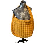 Free People Quilted Shoulder Bag Mustard Yellow NWOT Photo 2