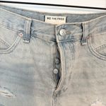 We The Free  Women's Frayed Denim High Rise Shorts Sz 27 Photo 1