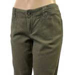 Dollhouse Linen Blend  Olive Green Raw Hem Casual Crop Beach Pants Juniors Size 9 Photo 1