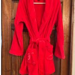 Victorias secret short cozy robe in red size extra small/small Photo 1