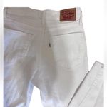 Levi's Levi’s 721 High Rise Skinny Jeans Women’s Sz 26 White Distressed Ankle Denim EUC Photo 3