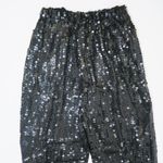 Vintage 80s Black Sequin Pants Photo 3