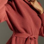 Anthropologie Mock-Neck Tie-Waist Sweater Mini Dress, Size L Photo 3