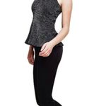 Guess Size Small Black Sparkling Sleeveless Top Peplum Top Blouse New Years Eve Photo 4