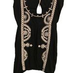 Free People Dos Segundos Crochet Embroidered Bohemian Top Black Size S/P Photo 0