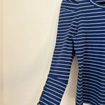 Anthropologie  Maeve puff sleeve Blue Striped Long Sleeve Tee size M Photo 3
