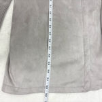 H by Halston gray faux suede knit sleeve jacket Size 16 Photo 10