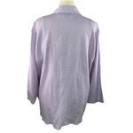 Dana Buchman 16 Linen Purple 2 Pc Button Up Shirt and Cami Twinset Washable Photo 3