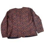 Croft & Barrow Fall floral quilted collarless jacket Grandmacore cottagecore Photo 1