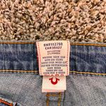 True Religion  Jeans Women's 31 Blue Denim Cotton Pockets Flat Front Straight Leg Photo 3