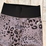NEW Adidas women's small gray/black Climalite Capri Leopard Leggings MSRP $120 Gray Photo 1