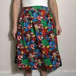 Marvel Hand Made  Super Hero's Midi Skirt Size Medium Photo 0