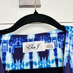 Eliza J Twist Front Knit Maxi Dress Tie Dye Blue White Size 12 NWT Photo 5