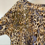 Kori  Leopard Print Cutout‎ Tunic Large New Photo 3