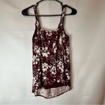 Maurice's Maroon Floral Tank Top Photo 1