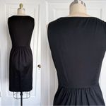 Moschino Cheap & Chic • vintage black cotton dress bow sheath sleeveless retro Photo 13