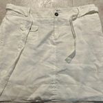 Cynthia Rowley  White Linen Skirt EUC size 10 Photo 0
