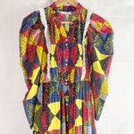 Doen Nicoletta Patchwork Print Organic Cotton Midi Dress Size XS Photo 8