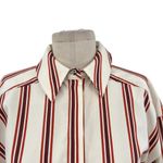 Ted Baker  Kaate Shirt Dress With Waist Tie‎ Cream Red Stripe Size 1 US 4 Photo 4