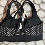 Lululemon Black Striped Women's Sports Bra Photo 1