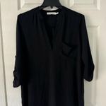 All in Favor  Black V-Neck Tunic Photo 2