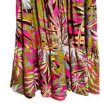 True Destinations Tiered Midi Dress Ruffle Tassels Resortwear Beach Size Small Pink Photo 5