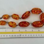 Large chunky amber tone choker necklace Photo 4