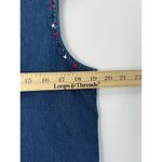 Vintage New Directions Denim Vest Women L Cat Embroidered Patriotic USA July 4th Blue Size L Photo 7