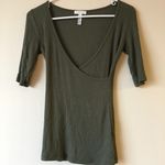 Leith Ribbed Surplice Top. Xs Photo 7