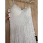 Lulus NWT  Instinctively Stunning White Lace Bustier Trumpet Maxi Dress Wedding S Photo 3