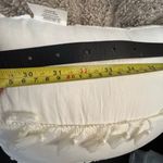 Tahari  Black shiny belt with silver hardware Photo 3