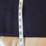 Chico's Chico’s Womens Size 1/Med Navy Blue Wool Blend Sweater Zip Foldover Neck Photo 7